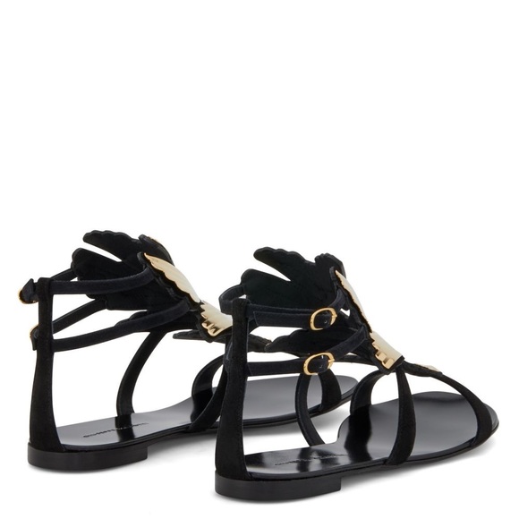 Giuseppe Zanotti Flat Patent Leather “Firewings” Sandals - Picture 2 of 5